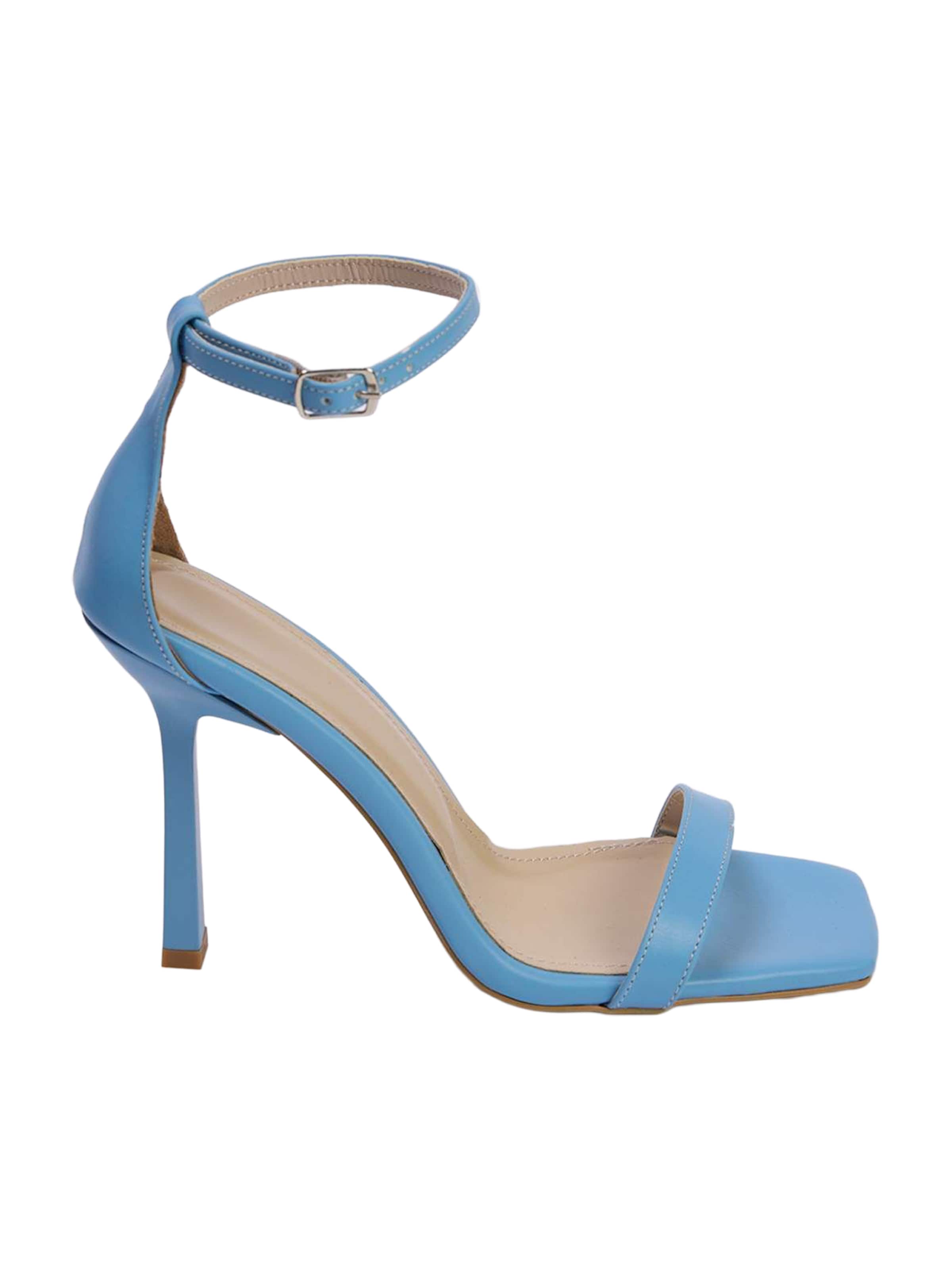 Trendyol - Sandalias con hebilla en azul: frente