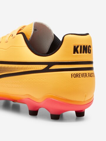 Chaussure de foot 'King Match' PUMA en jaune