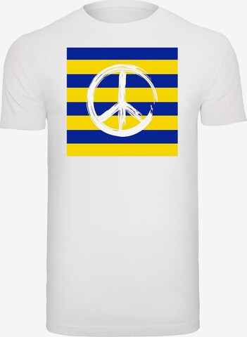 Merchcode T-Shirt 'Peace' in Weiß: predná strana