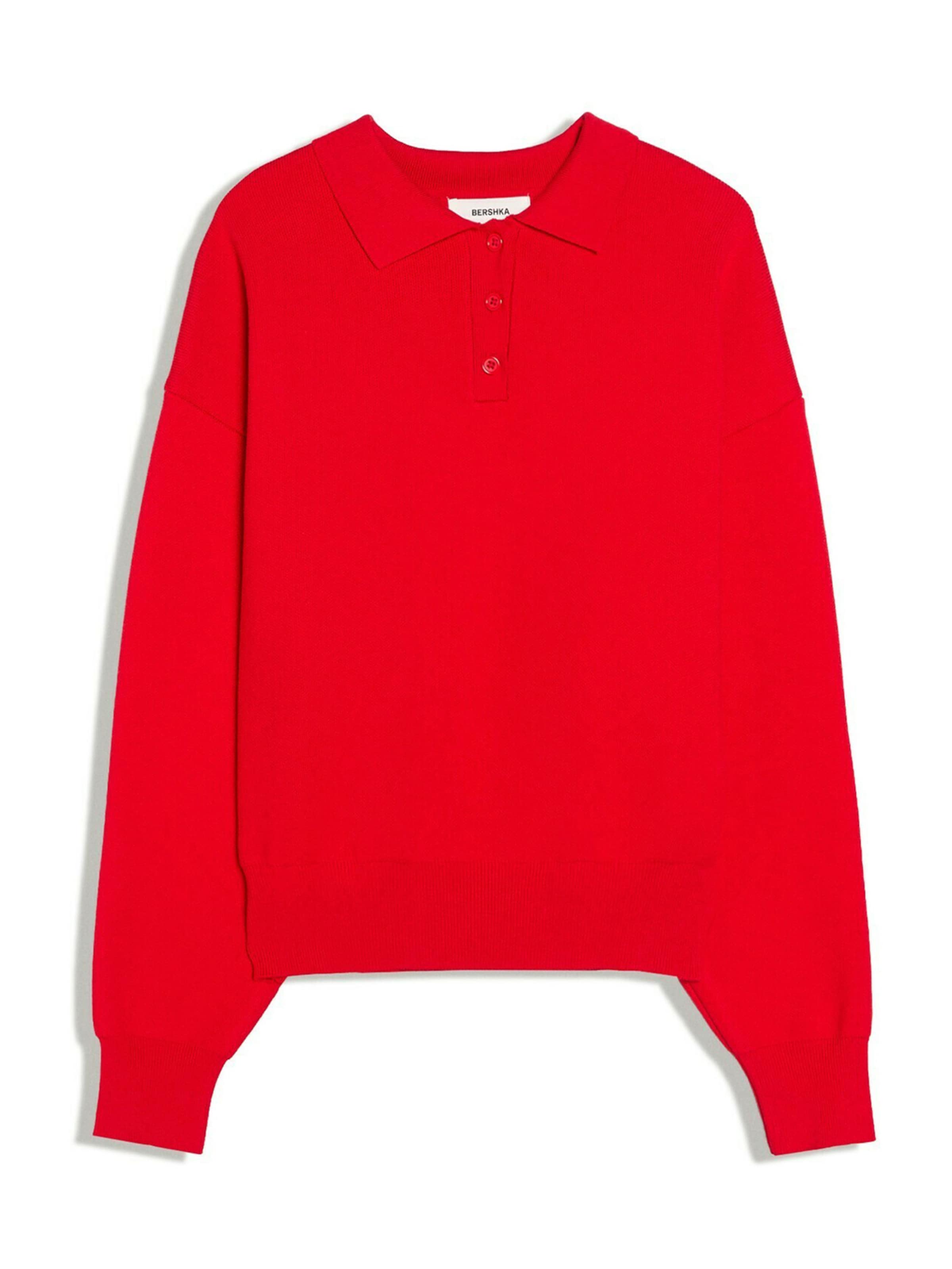 Bershka Sweater in Red: front
