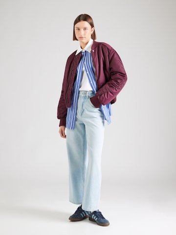 zils BOSS Vaļīgs piegriezums Džinsi