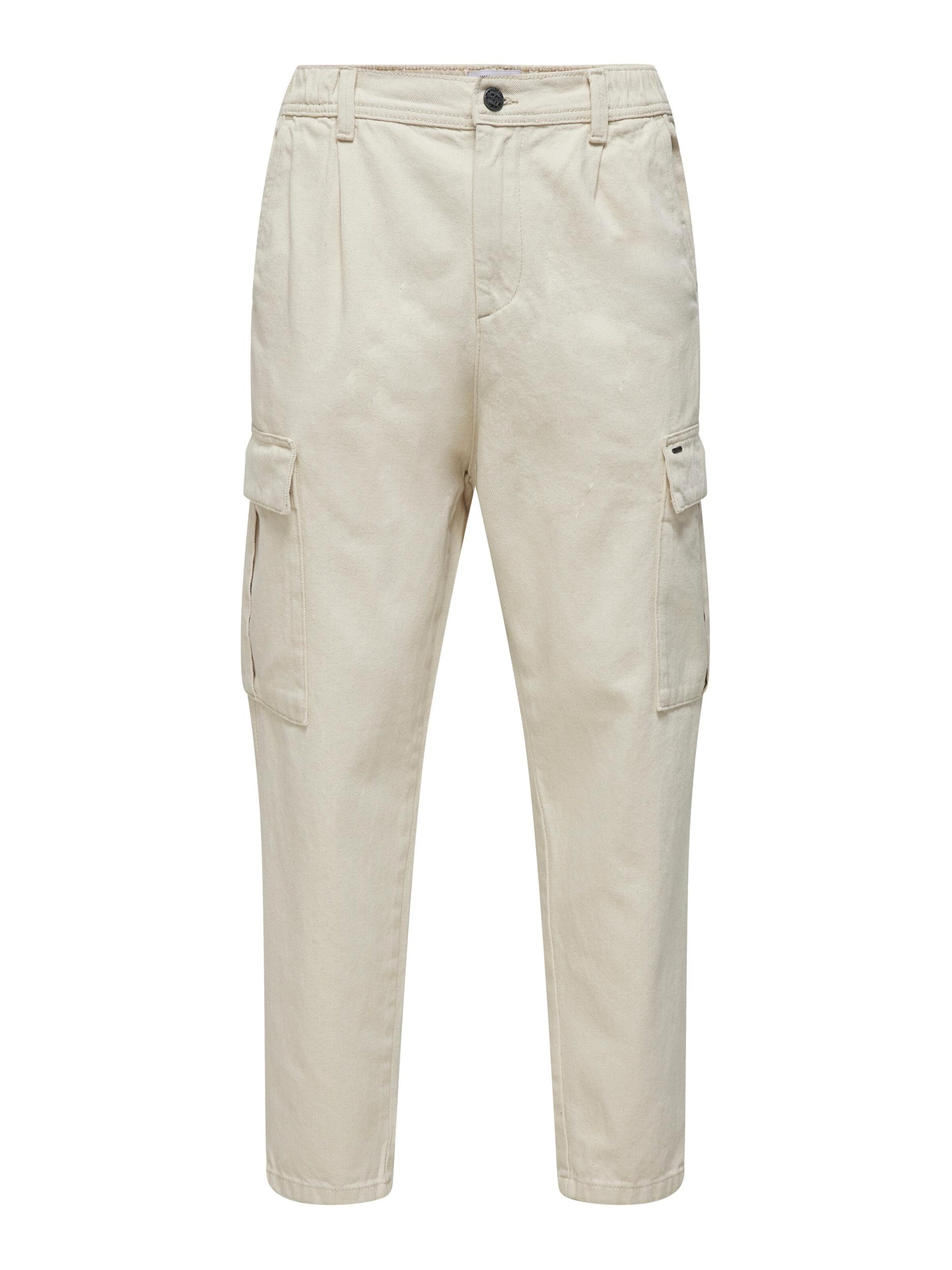Männer Hosen Only & Sons Hose 'DEW' in Ecru - YM75442 Männer Hosen Only & Sons Hose 'DEW' in Ecru - YM75442