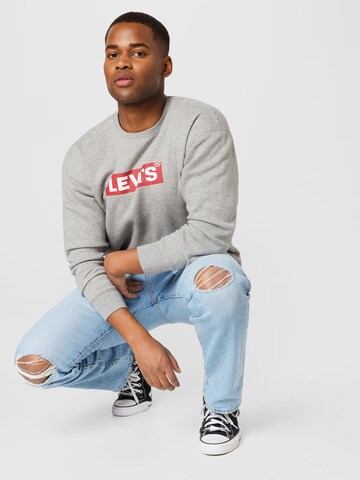 LEVI'S ® Sweatshirt 'T3 Relaxed Graphic Crew' in Grau