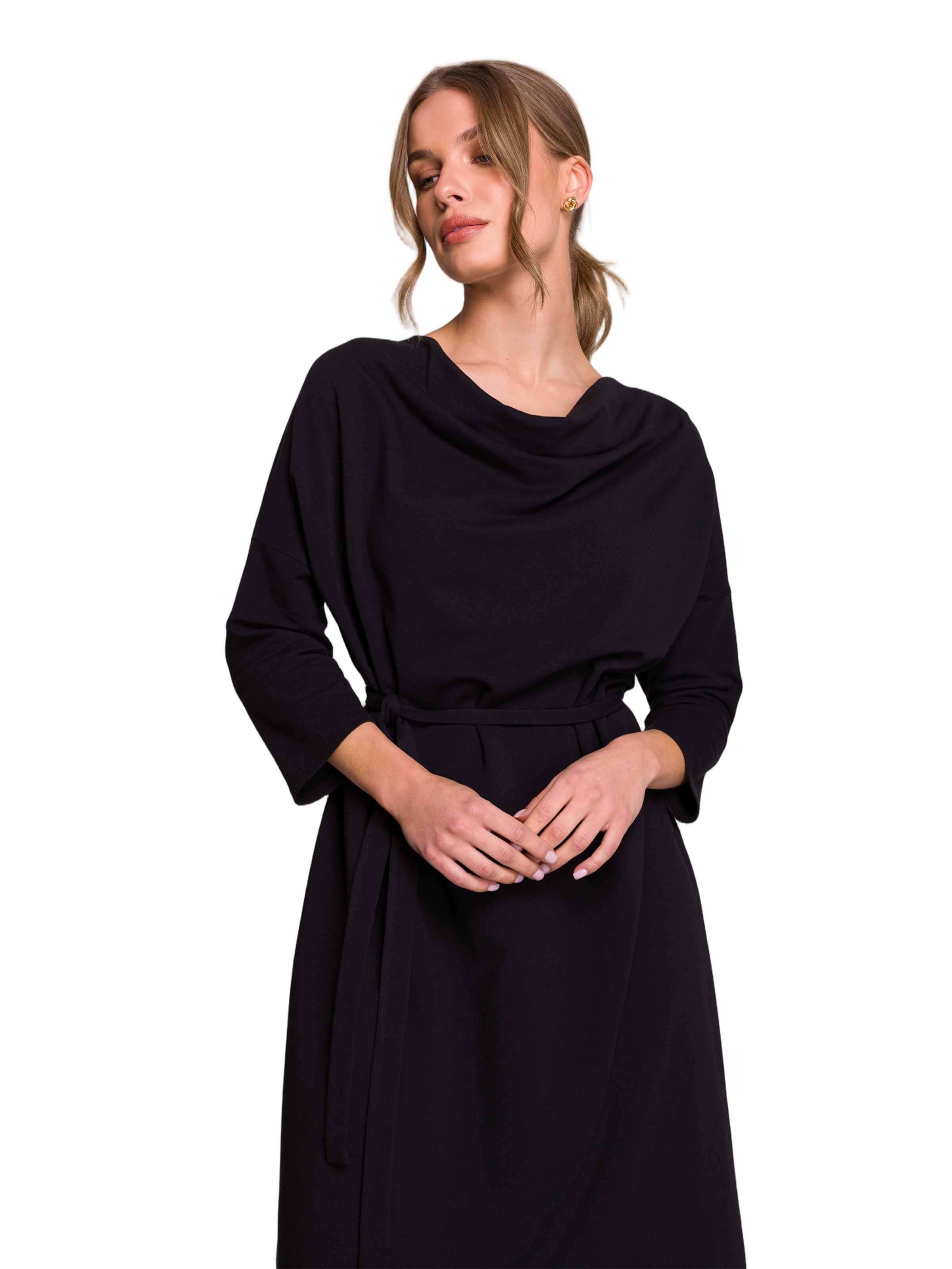 Stylove Šaty 'Sukienka oversize z modalu' – černá