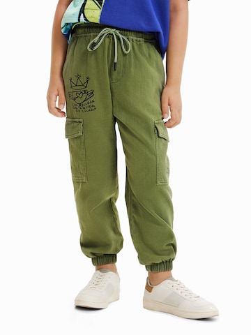 Desigual - Tapered Pantalón 'AMAZONA' en verde: frente