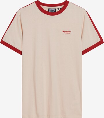 T-Shirt Superdry en beige : devant