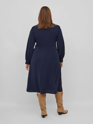 EVOKED Shirt Dress 'VIKAYA' in Blue