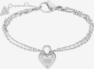 GUESS Armband 'Sportiv' in Zilver: voorkant