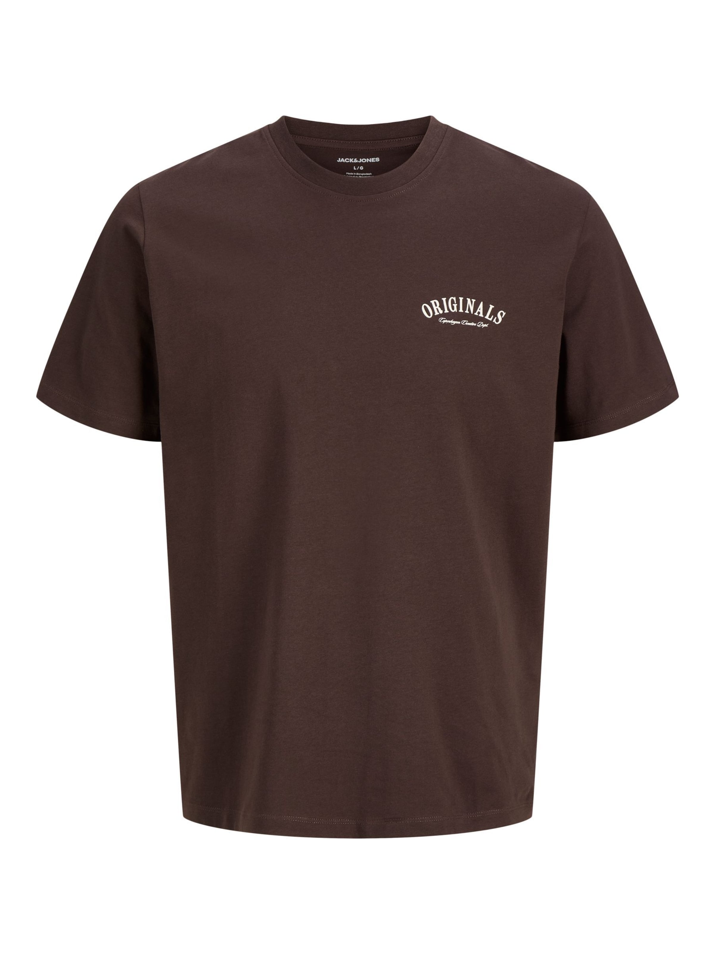 JACK & JONES Shirt in Bruin: voorkant