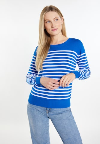 Pull-over DreiMaster Maritim en bleu : devant