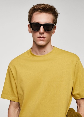 MANGO MAN T-shirt 'Anouk' i gul