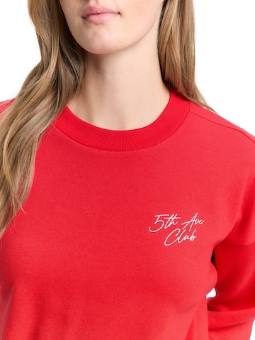 TOM TAILOR DENIM Sweatshirt in Red