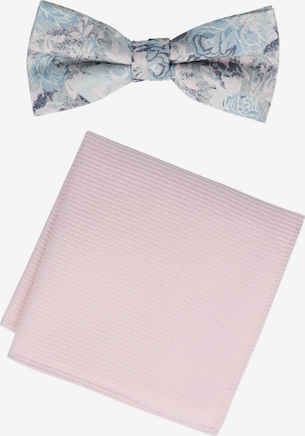WILLEN Fliege 'Set Floral/ Uni' in Pink: Vorderseite