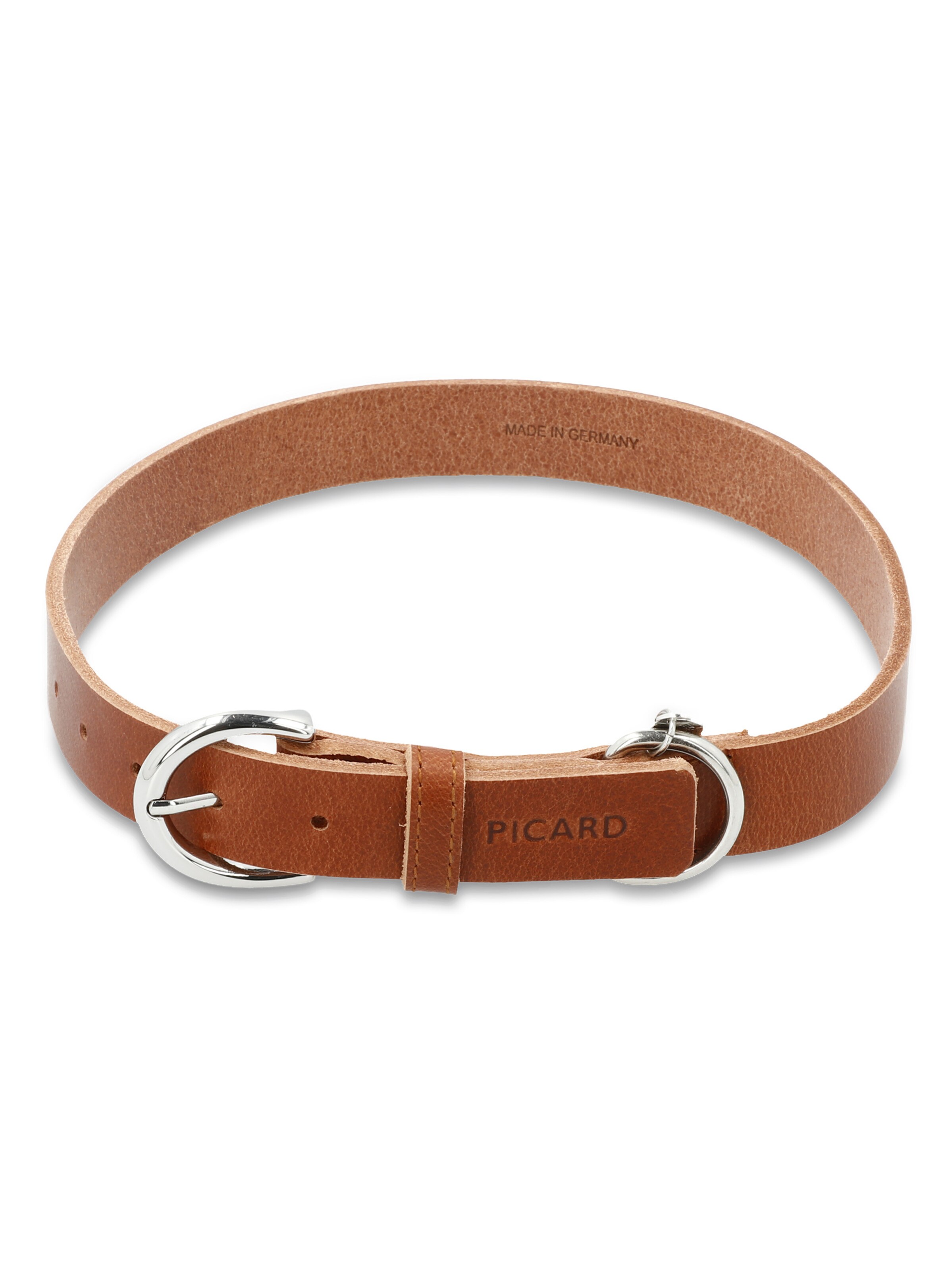 Picard Hundehalsband 'Strolch' in Braun: Vorderseite