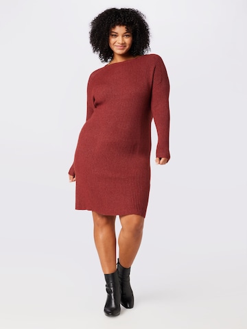 ONLY Carmakoma Sweater 'FIA KATIA' in Red: front