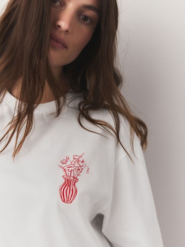 Tricou supradimensional de la Next pe alb