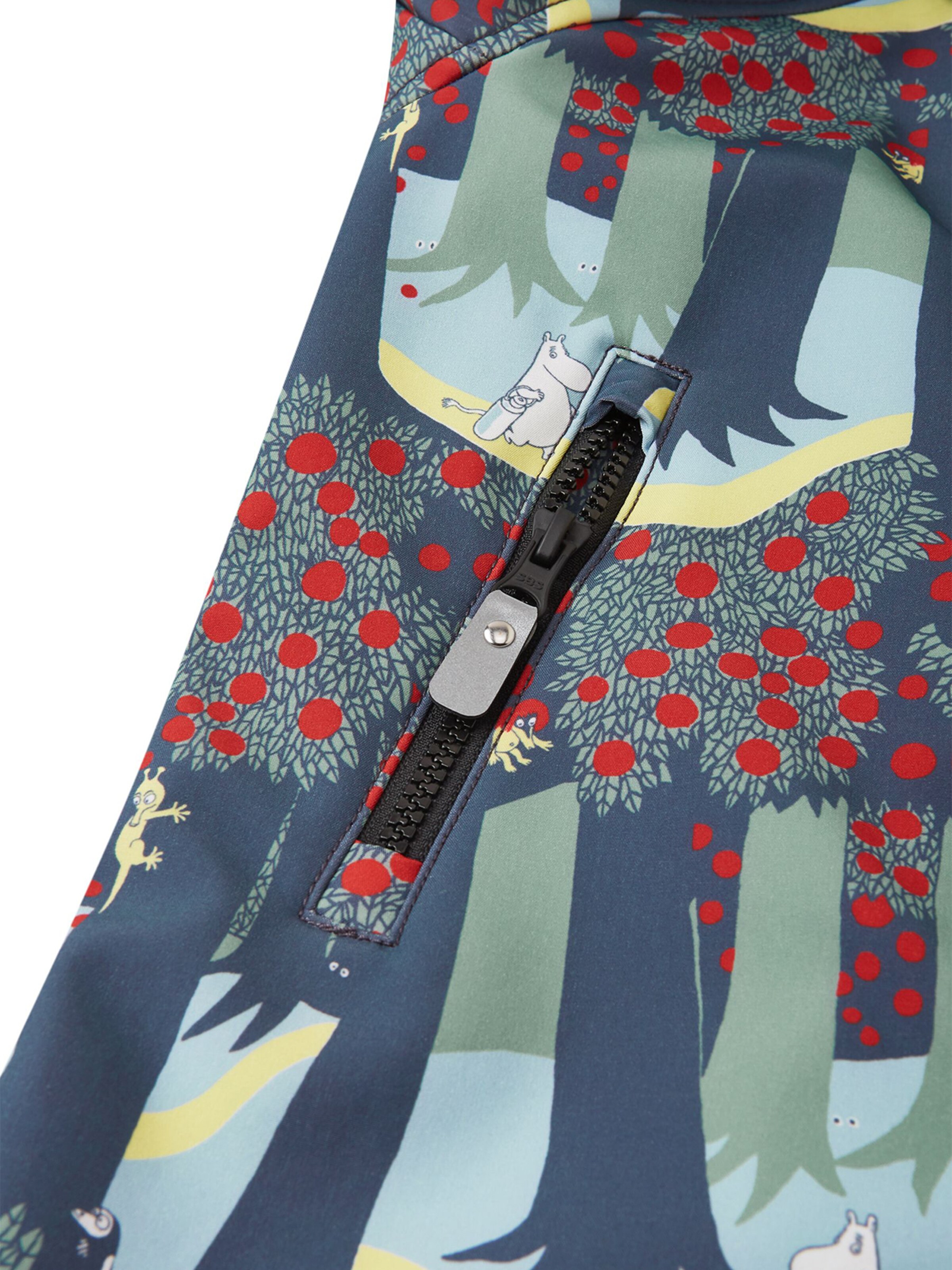 Reima - Regular Fit Fato funcional 'Moomin Mjosa' em preto