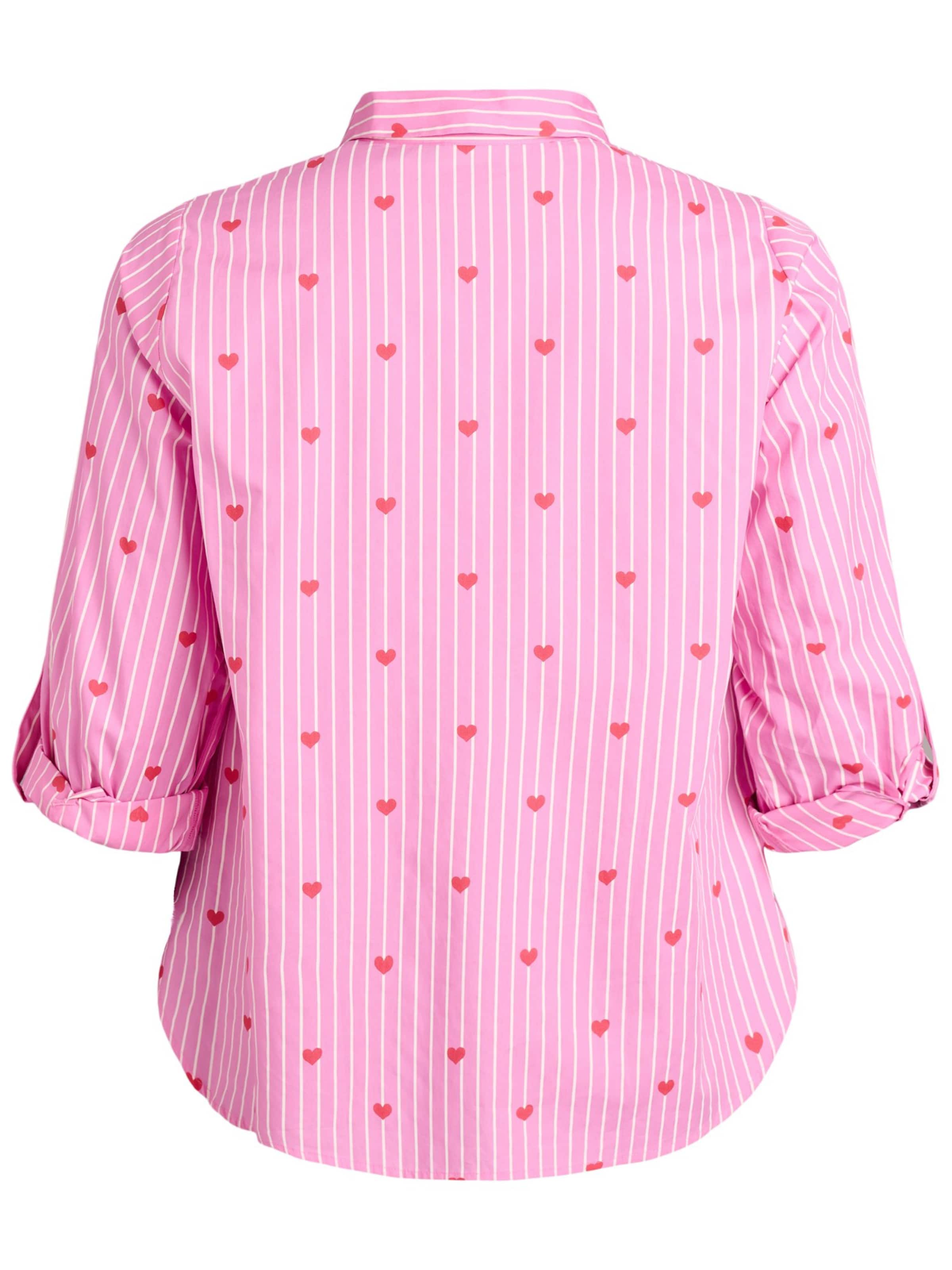 Zizzi Блузка 'MRIKKE' в Ярко-розовый