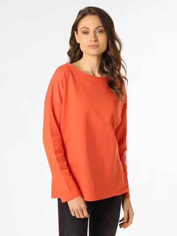 Marie Lund Sweatshirt in Oranje: voorkant