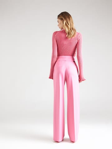 HUGO Свободный крой Плиссированные брюки 'Himia' в Ярко-розовый
