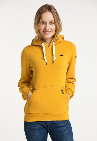 Sweat-shirt Schmuddelwedda en jaune : devant