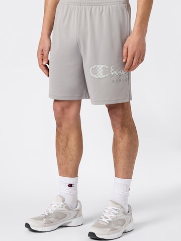 Champion Authentic Athletic Apparel Regular Urheiluhousut värissä harmaa: etupuoli