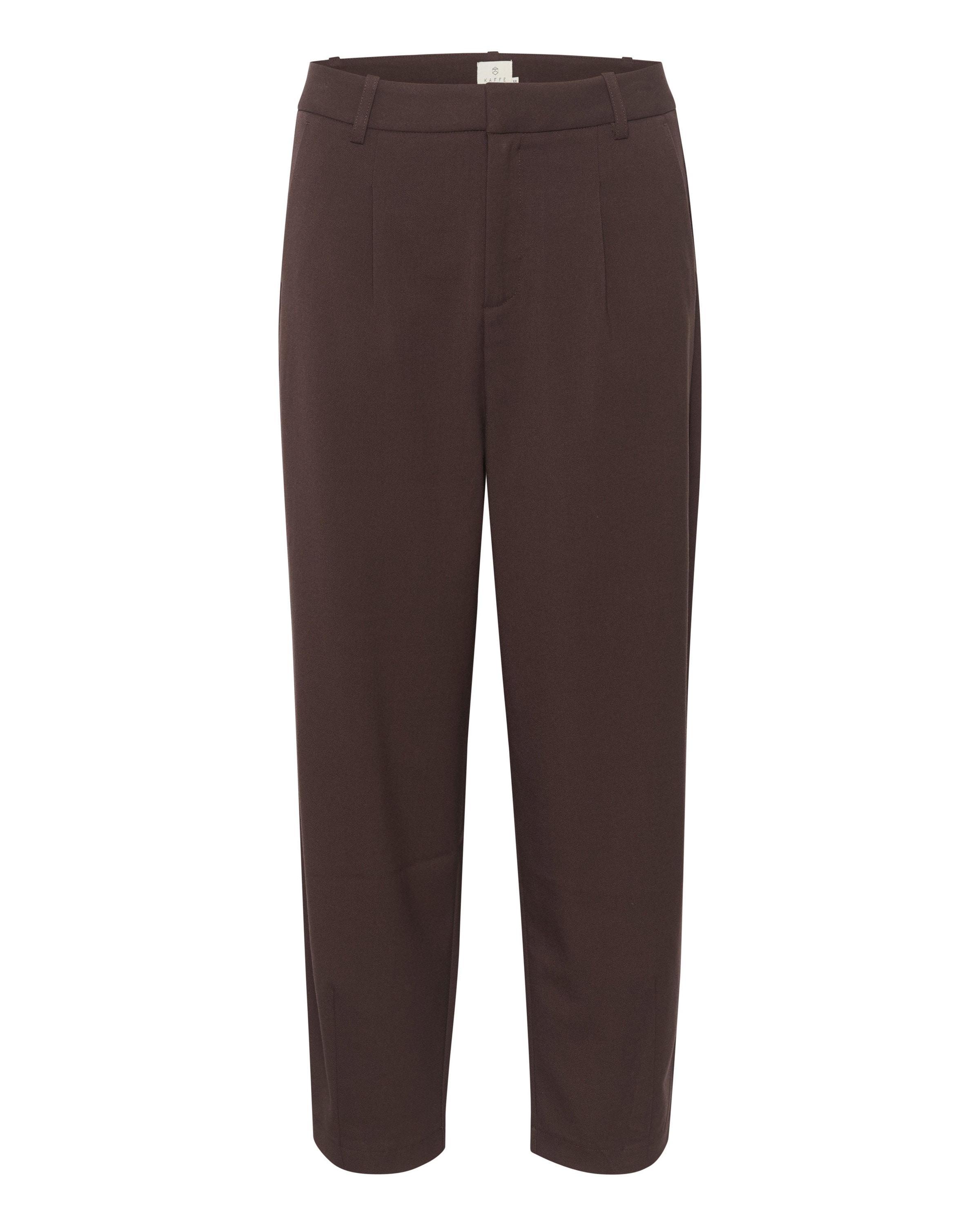 Kaffe Bandplooibroek 'Merle' in Bruin: voorkant