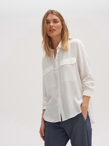 OPUS Blouse 'Filesko' in White: front