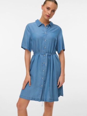 VERO MODA - Vestido camisero 'VMBree' en azul: frente