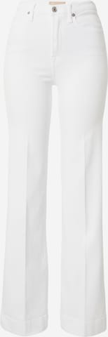 Bootcut Pantalon 7 for all mankind en blanc : devant