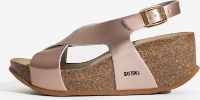 Bayton Sandálias com tiras 'Rea' em ouro rosa, Vista do produto