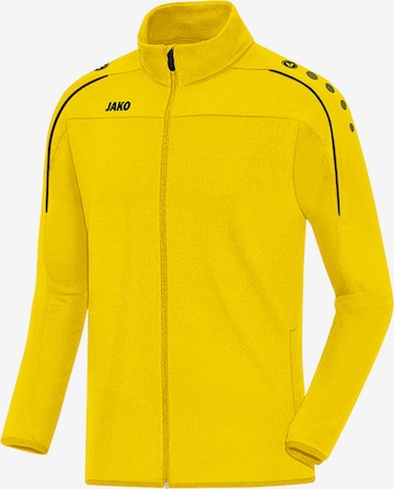 JAKO Athletic Jacket in Yellow: front