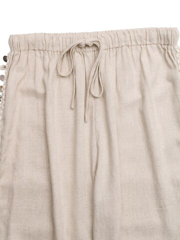 MEETWEE Wide Leg Hose in Beige