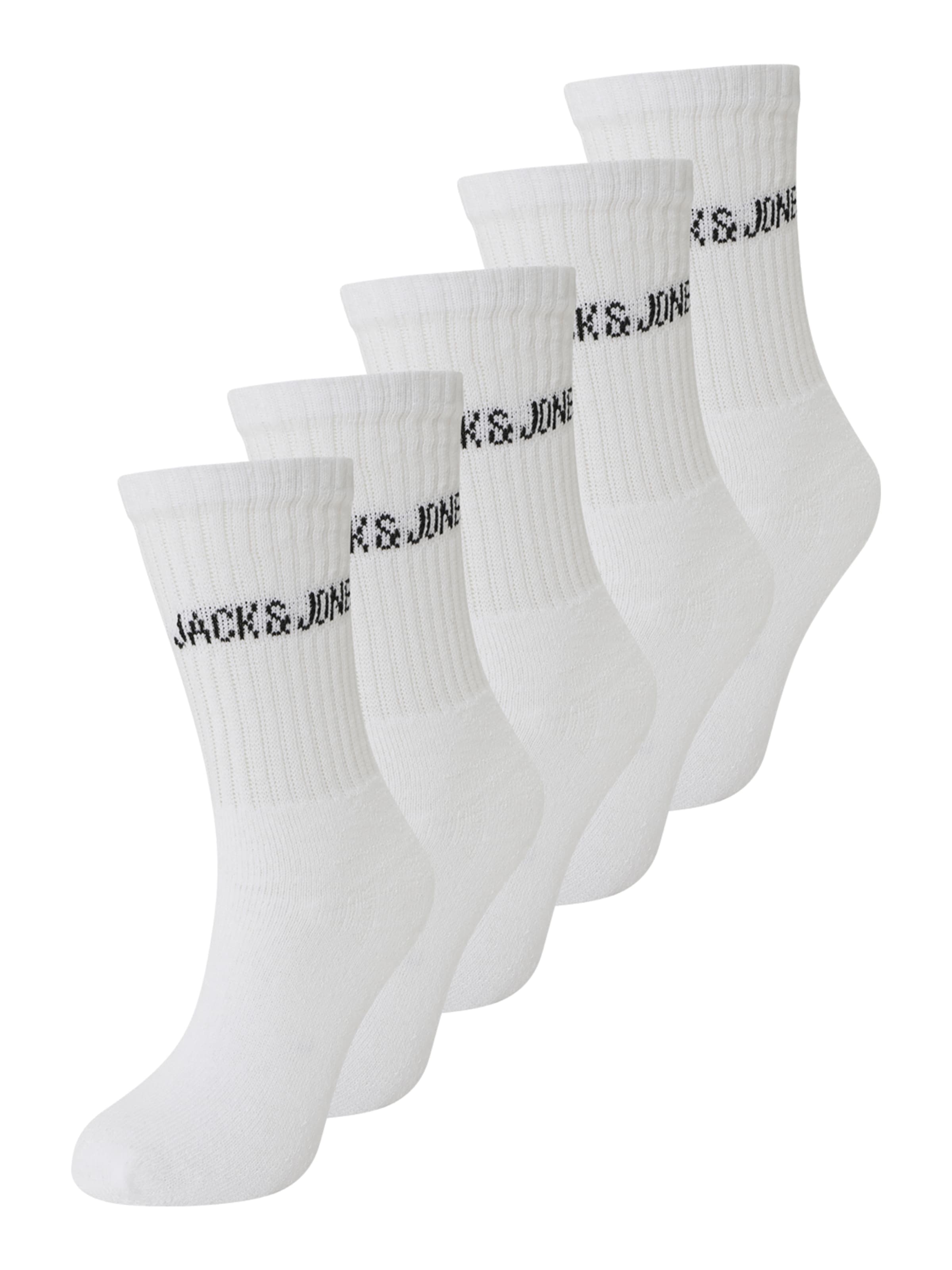 Calzino 'JACREGEN' di Jack & Jones Junior in bianco: frontale