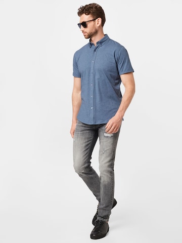 Clean Cut Copenhagen Regular Fit Skjorte 'Hudson' i blå