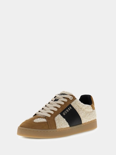 Sneaker bassa 'Jrone' GUESS di colore crema / terra d'ombra / nero, Visualizzazione prodotti
