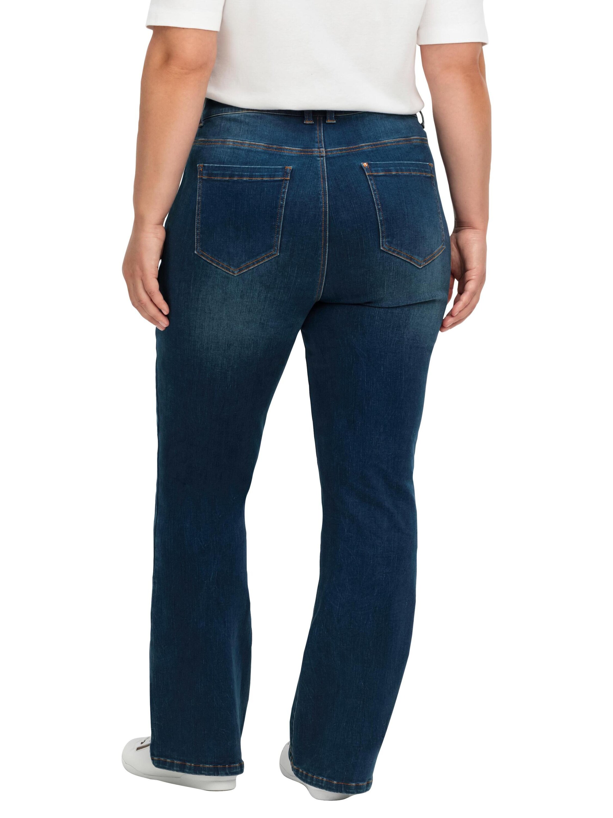 SHEEGO Bootcut Džínsy - Modrá