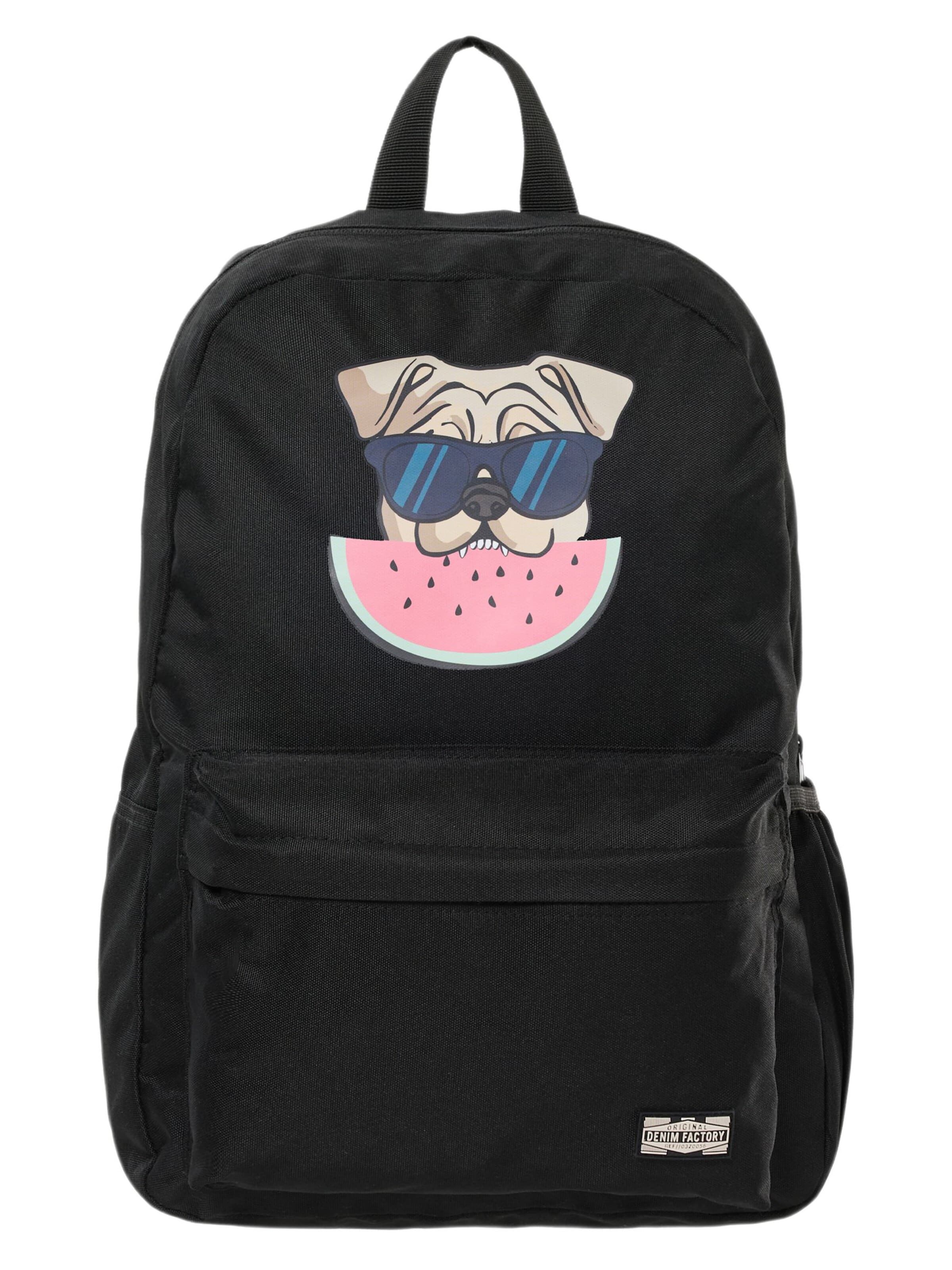 Denim Factory Batoh 'San Diego' – černá: přední strana