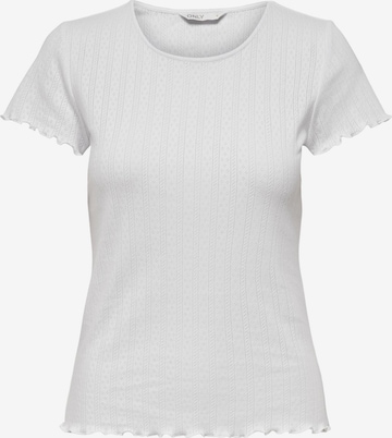 ONLY T-shirt 'Carlotta' i vit: framsida