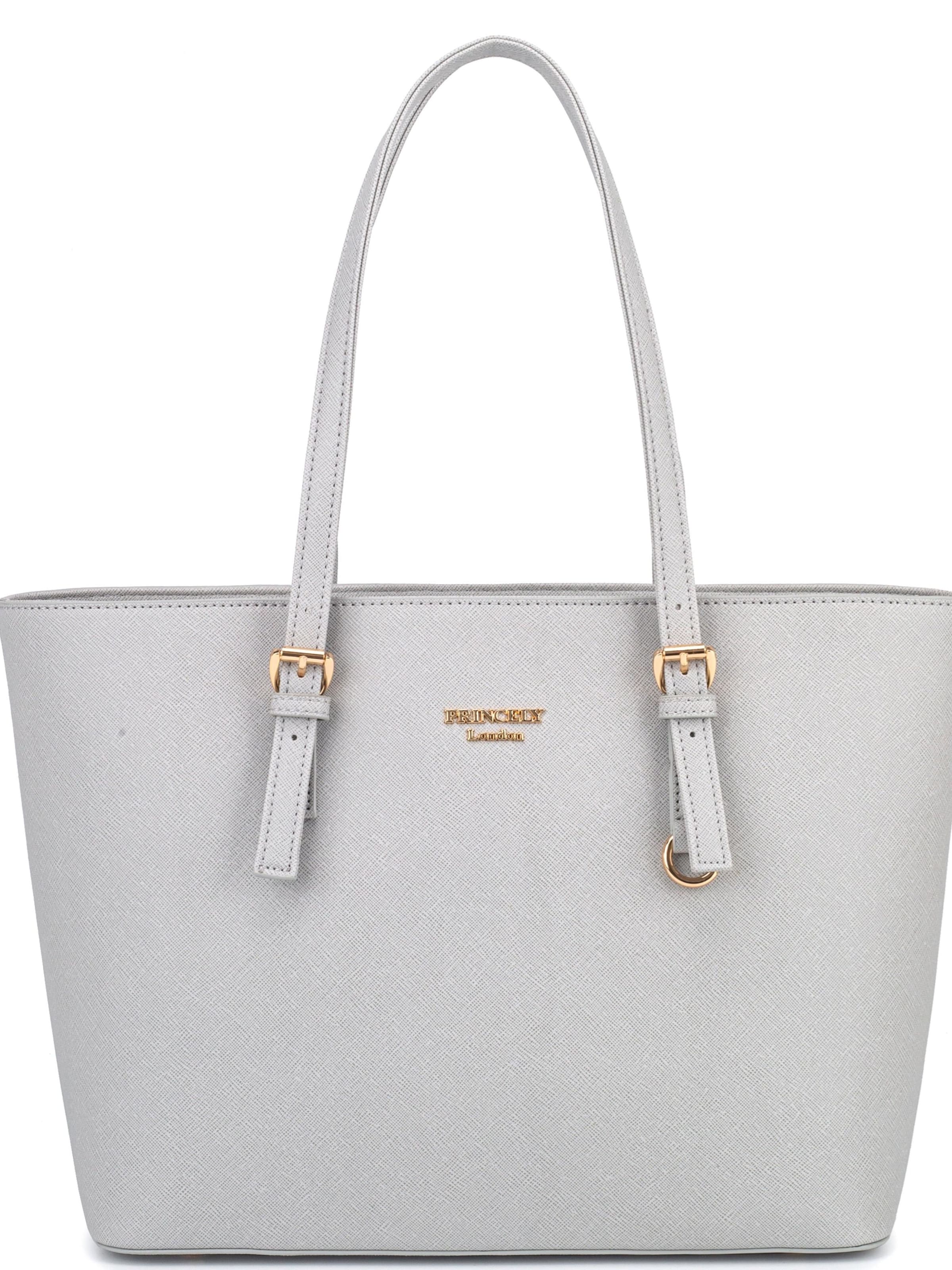 Shopper 'Beverly' di Princely London in grigio: frontale