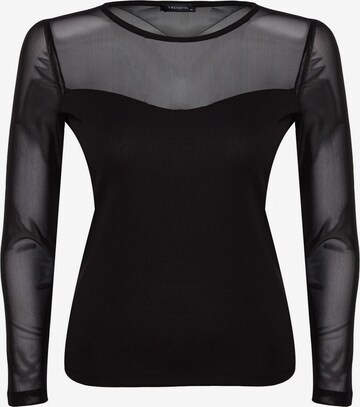 melns Trendyol Curve T-Krekls: no priekšpuses