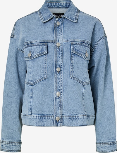 PIECES Prijelazna jakna 'PCELMA' u plavi traper, Pregled proizvoda