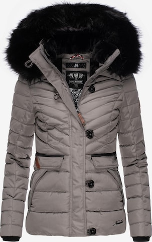 NAVAHOO Winter jacket 'Wisteriaa' in Grey: front
