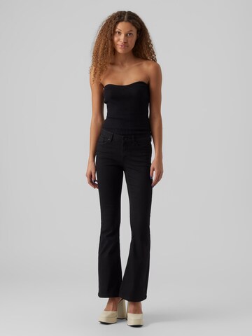 VERO MODA Flared Jeans 'Scarlet' in Black