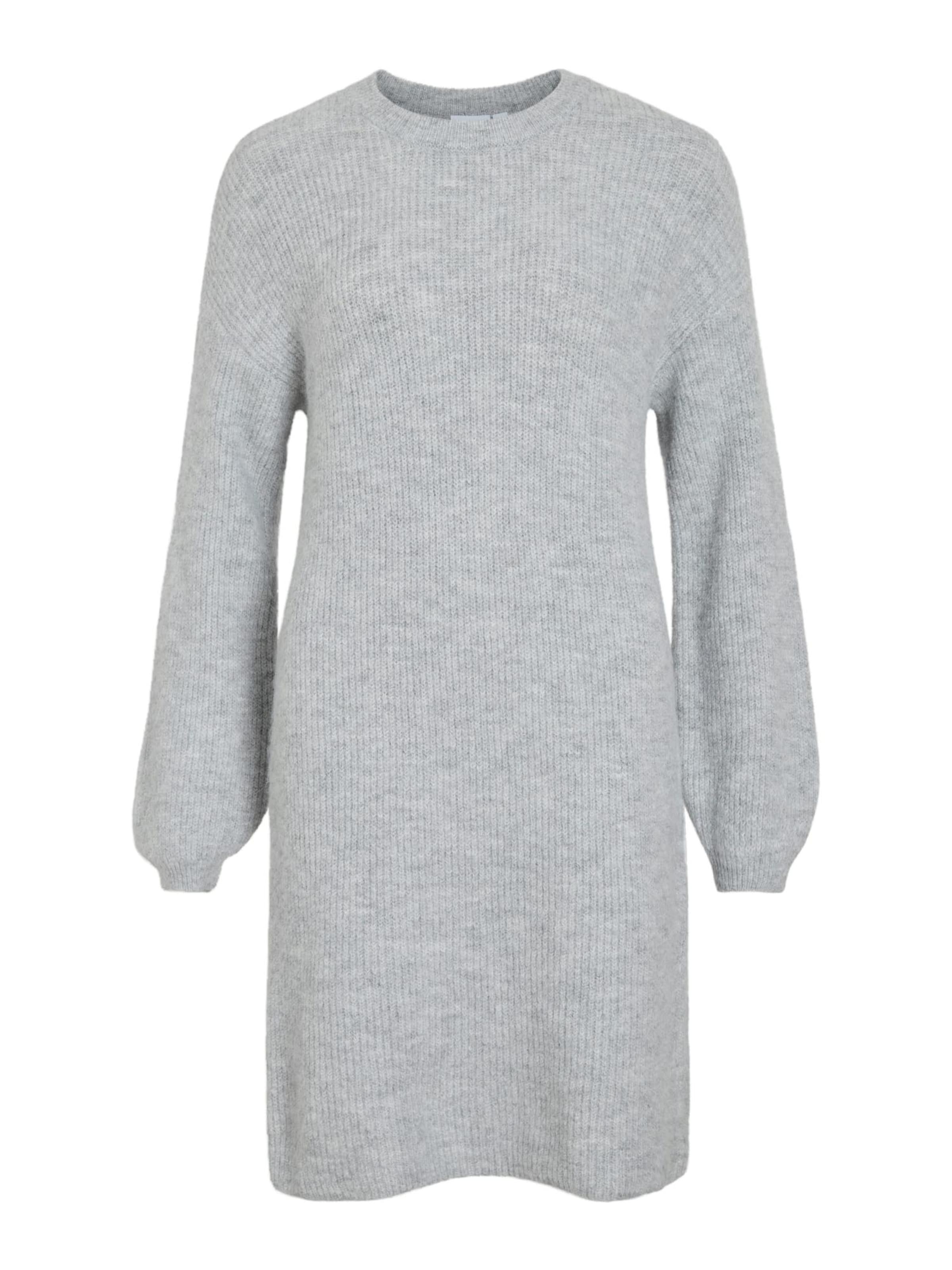 VILA Strikkjole 'VIRetta' i grå: forside