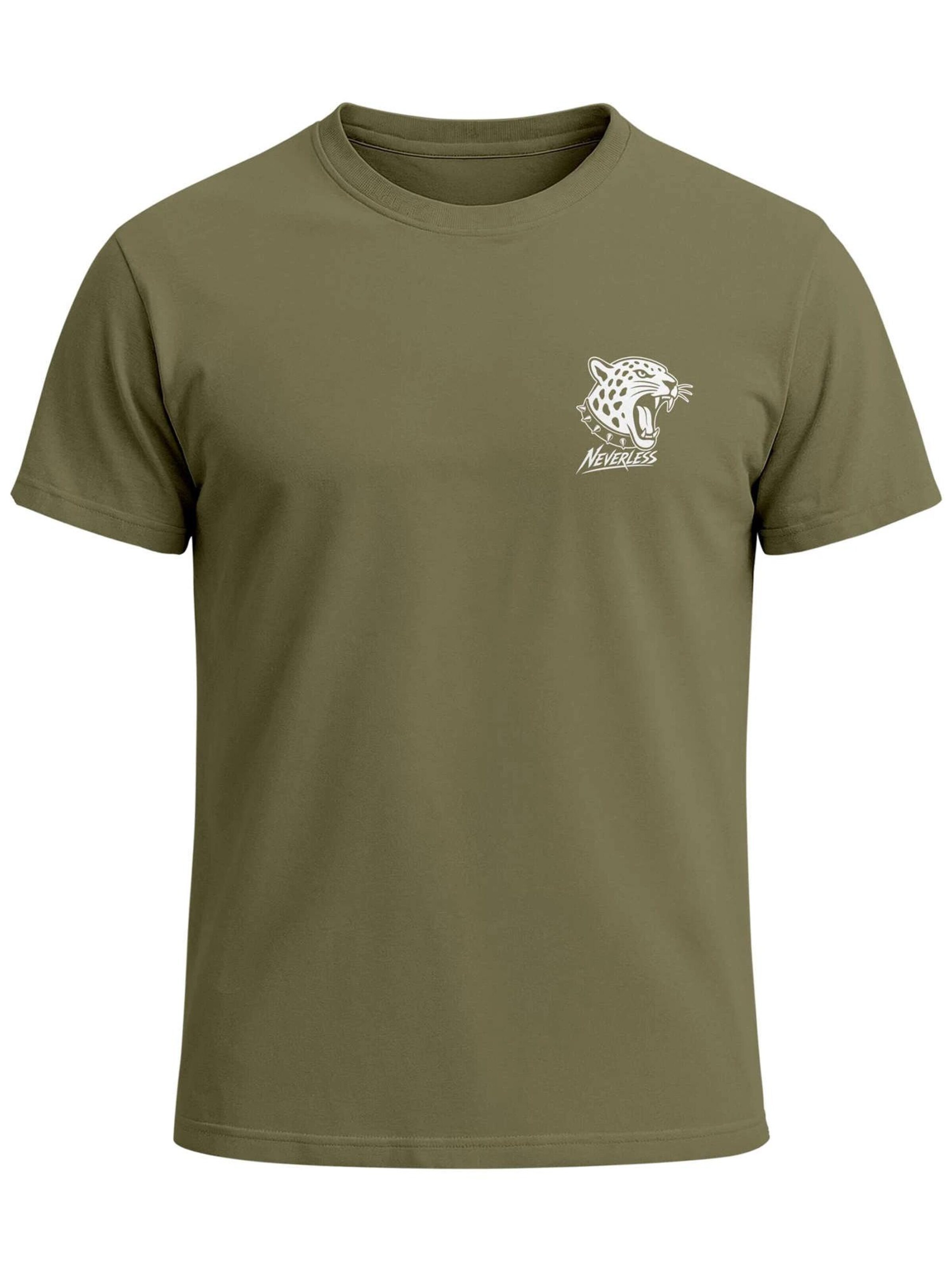 Neverless Shirt 'Jaguar' in Green