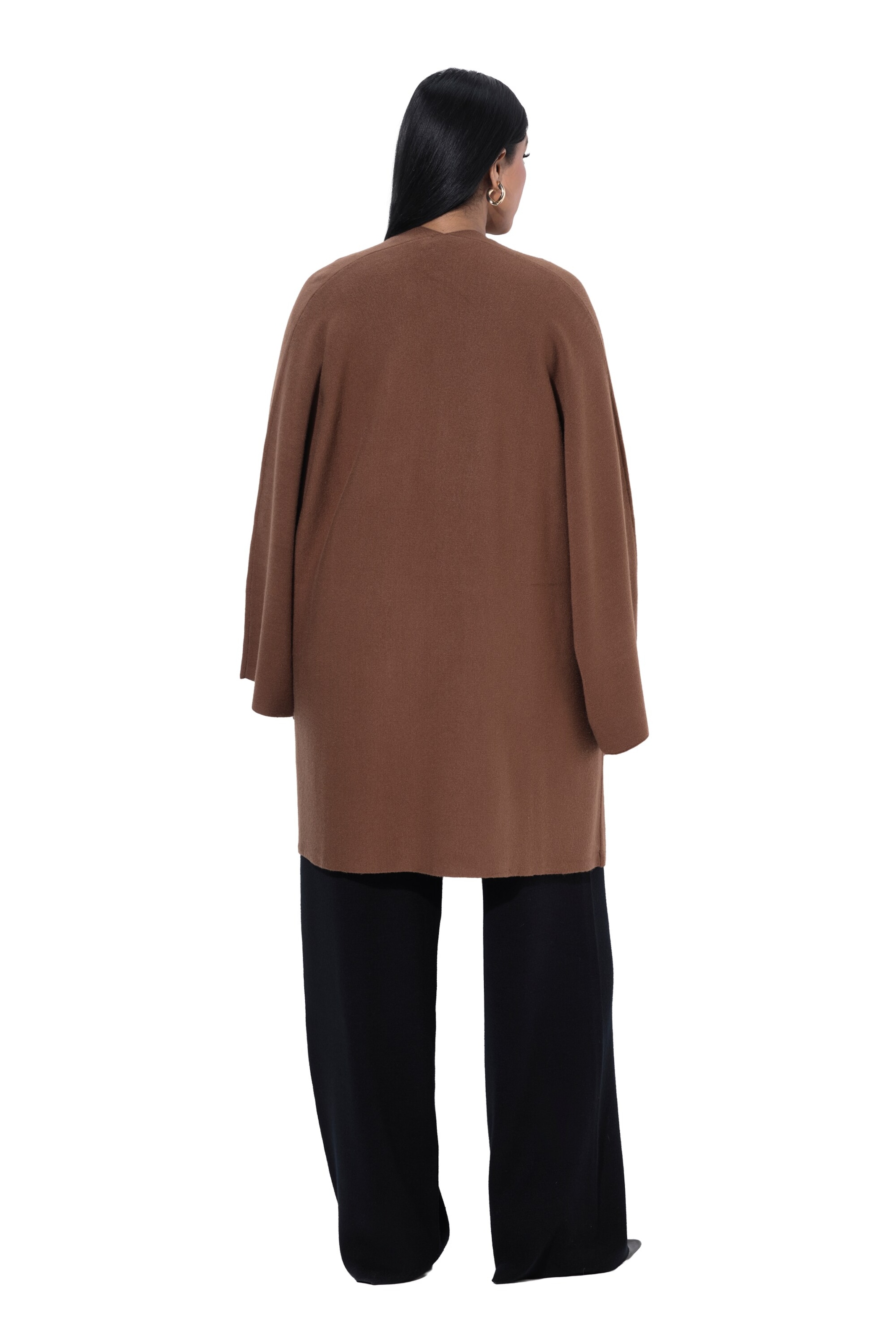 Ulla Popken Knit cardigan in Brown