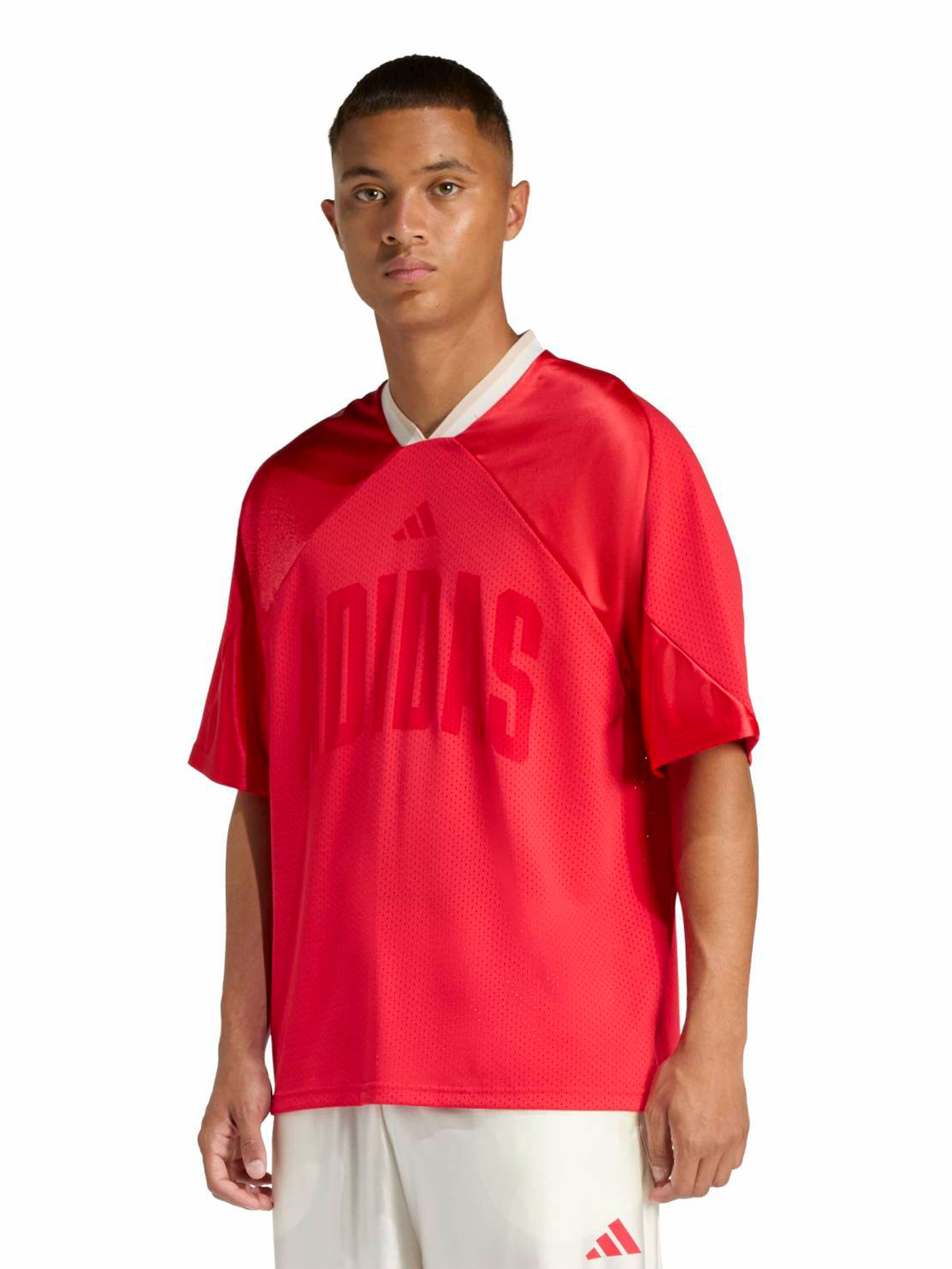 ADIDAS SPORTSWEARTehnička sportska majica - crvena boja: prednji dio