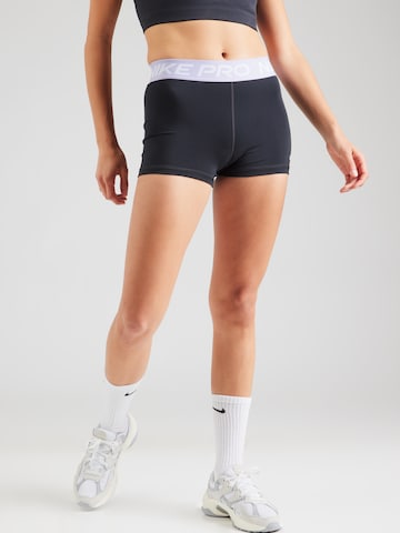 NIKE Skinny Sportbroek 'Pro' in Zwart: voorkant