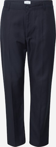 ARMEDANGELS Regular Trousers with creases 'Otan' in Blue: front